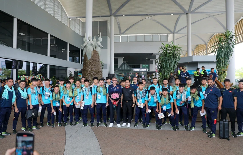 Đội tuyển U-22 Việt Nam đã xông đất Campuchia chuẩn bị giữ vàng SEA Games. Ảnh: ANH DUY. Đội tuyển U-22 Việt Nam đã xông đất Campuchia chuẩn bị giữ vàng SEA Games. Ảnh: ANH DUY.