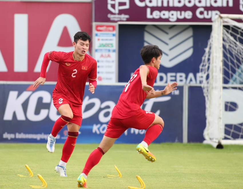Khuất Văn Khang và đồng đội có cùng quyết tâm vô địch SEA Games dành tặng người yêu bóng đá Việt Nam. Ảnh: GETTY. Khuất Văn Khang và đồng đội có cùng quyết tâm vô địch SEA Games dành tặng người yêu bóng đá Việt Nam. Ảnh: GETTY.