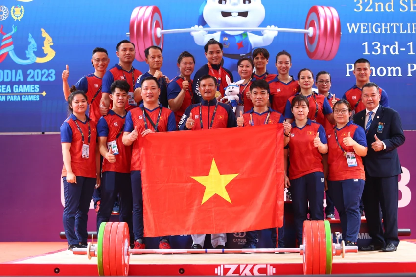 Thể thao Việt Nam vượt chỉ tiêu huy chương ở Đại hội thể thao Đông Nam Á tổ chức tại Campuchia. Ảnh: ANH PHƯƠNG. Thể thao Việt Nam vượt chỉ tiêu huy chương ở Đại hội thể thao Đông Nam Á tổ chức tại Campuchia. Ảnh: ANH PHƯƠNG.