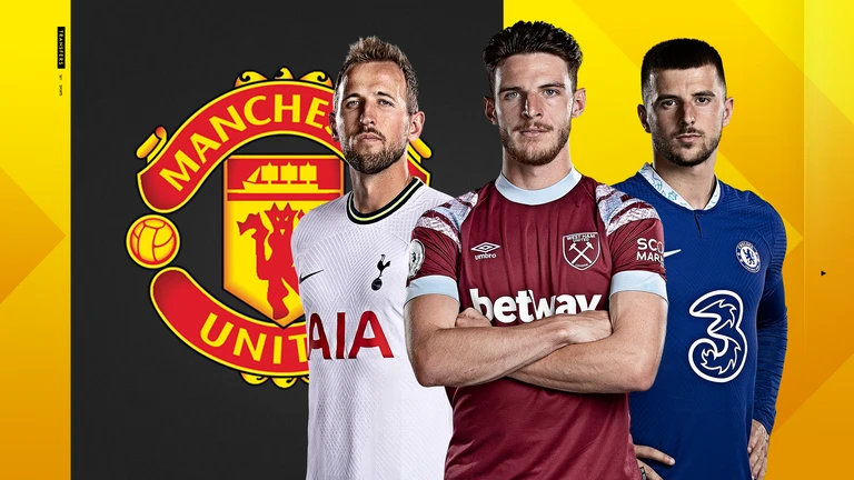 Man United muốn có ba ngôi sao Kane, Mount và Rice trong đội hình nhưng không chắc được cả ba. Ảnh: GETTY.