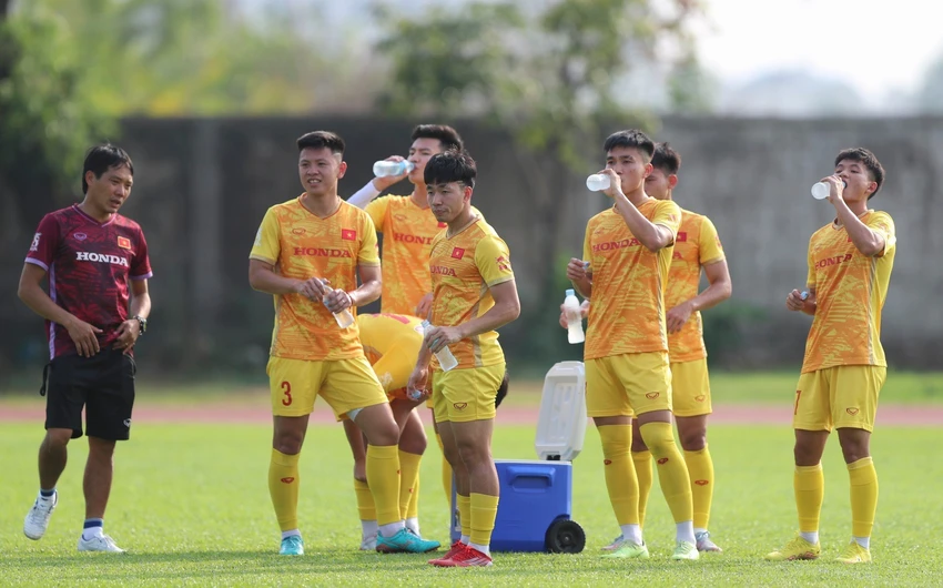 Hầu hết những cầu thủ vừa giành huy chương đồng SEA Games 32 đều có mặt trên tuyển U-23 Việt Nam. Ảnh: ANH PHƯƠNG. Hầu hết những cầu thủ vừa giành huy chương đồng SEA Games 32 đều có mặt trên tuyển U-23 Việt Nam. Ảnh: ANH PHƯƠNG.