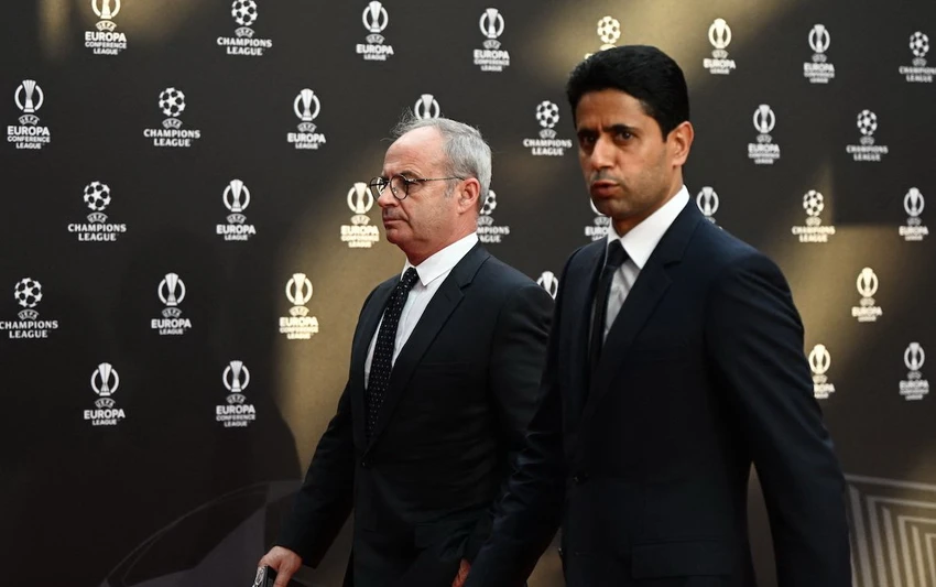 Chủ tịch PSG Al-Khelaifi nói ông chẳng liên quan gì đến thương vụ mua bán Man United như báo chí Anh đưa tin. Ảnh: GETTY. Chủ tịch PSG Al-Khelaifi nói ông chẳng liên quan gì đến thương vụ mua bán Man United như báo chí Anh đưa tin. Ảnh: GETTY.