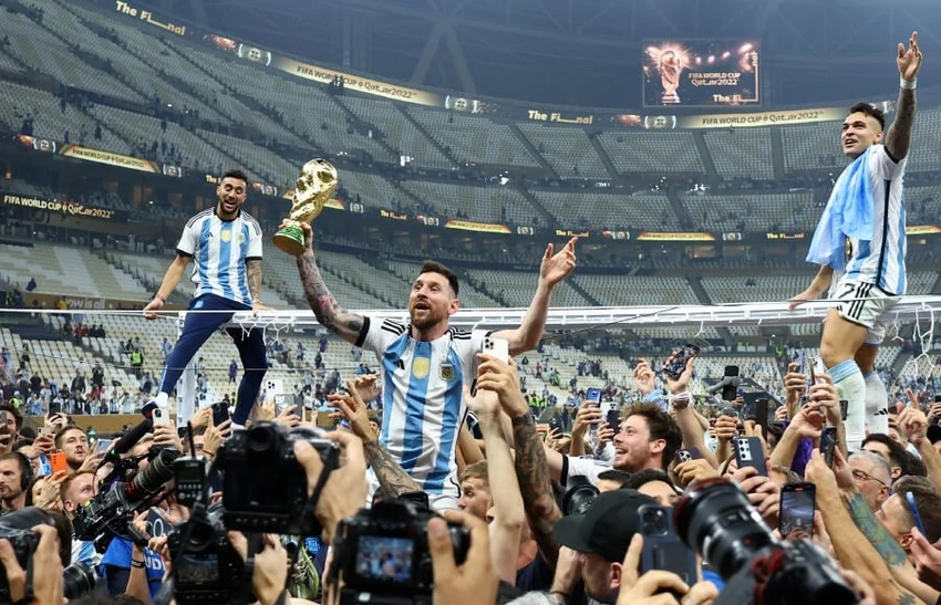 Nhà vô địch thế giới Argentina sẽ chơi hai trận giao hữu ở Bắc Kinh và Jakarta, với trận thứ hai không có Messi. Ảnh: GETTY. Nhà vô địch thế giới Argentina sẽ chơi hai trận giao hữu ở Bắc Kinh và Jakarta, với trận thứ hai không có Messi. Ảnh: GETTY.
