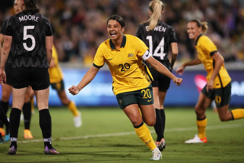 Sam Kerr mơ mộng gây tiếng vang lớn trong màu áo tuyển Úc với tư cách đồng chủ nhà cúp thế giới. Ảnh: AN. Sam Kerr mơ mộng gây tiếng vang lớn trong màu áo tuyển Úc với tư cách đồng chủ nhà cúp thế giới. Ảnh: AN.