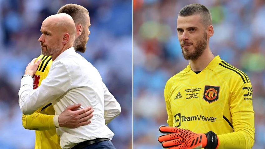 HLV Ten Hag cần có một thủ môn giỏi chơi chân đã tìm Onana thay thế De Gea. Ảnh: GETTY. HLV Ten Hag cần có một thủ môn giỏi chơi chân đã tìm Onana thay thế De Gea. Ảnh: GETTY.