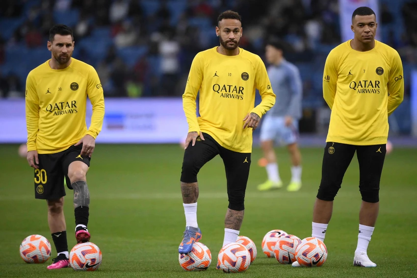 Khi không còn Messi và Mbappe, vị thế của Neymar sẽ tăng cao hơn. Ảnh: GETTY.