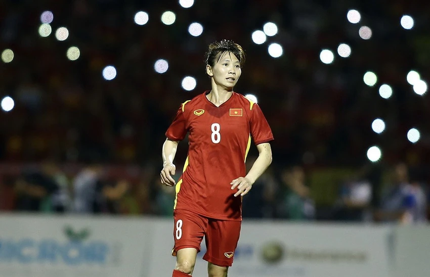 Nữ tiền vệ Thùy Trang 35 tuổi xin dừng cuộc chơi sau vòng chung kết World Cup 2023 mong ước có 1 phút ra sân nhưng bất thành. Ảnh: ANH PHƯƠNG. Nữ tiền vệ Thùy Trang 35 tuổi xin dừng cuộc chơi sau vòng chung kết World Cup 2023 mong ước có 1 phút ra sân nhưng bất thành. Ảnh: ANH PHƯƠNG.