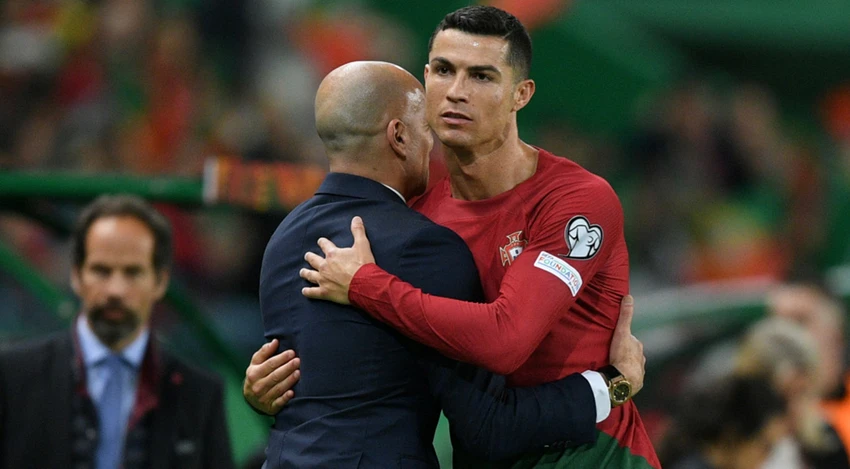 HLV Martinez tự hào khi có Ronaldo trong đội hình tuyển Bồ Đào Nha. Ảnh: GETTY. HLV Martinez tự hào khi có Ronaldo trong đội hình tuyển Bồ Đào Nha. Ảnh: GETTY.