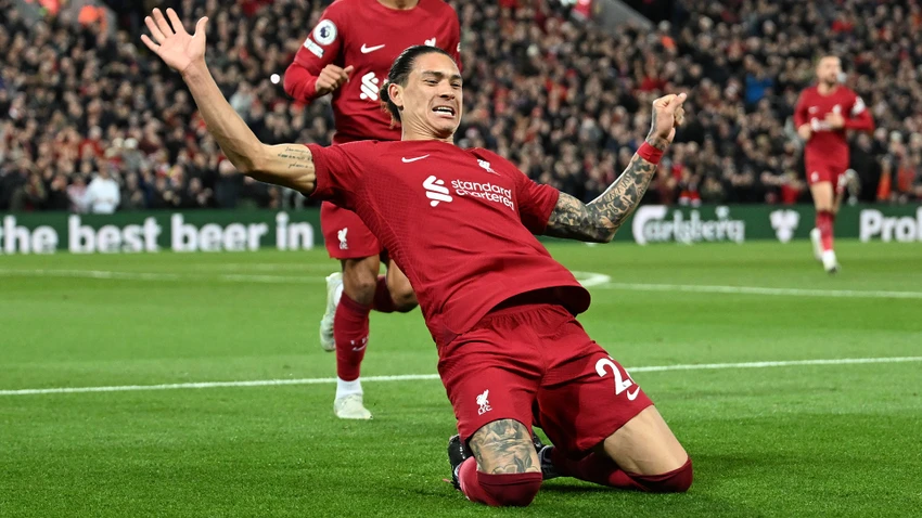 Siêu dự bị Nunez lập cú đúp cho Liverpool. Ảnh: GETTY.