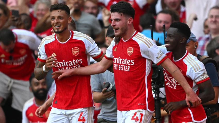 Man United gục ngã ở những phút bù giờ bởi sự xuất thần của Declan Rice. Ảnh: GETTY. Man United gục ngã ở những phút bù giờ bởi sự xuất thần của Declan Rice. Ảnh: GETTY.