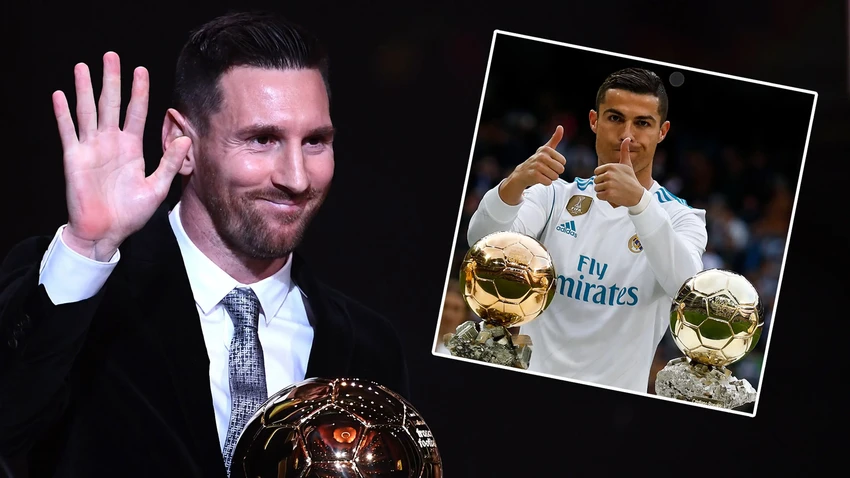 Tiền đạo của Miami đã 7 lần giành Quả bóng vàng trong khi Ronaldo mới có 5 lần. Ảnh: GETTY.