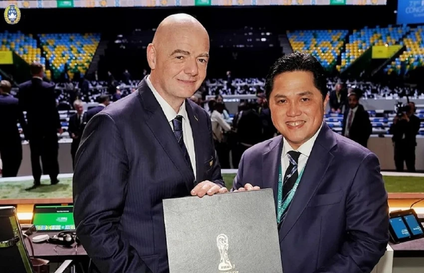 Chủ tịch PSSI Erick Thohir cho biết sẽ gửi thư phản đối lên AFC. Ảnh: AN.