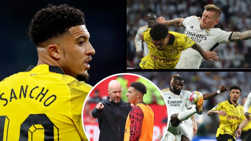 Sancho trở lại Man United