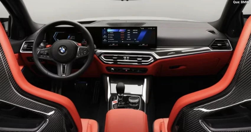 BMW M3 2022 có nội thất bọc da trông thanh lịch và sang trọng. Ảnh: Hotcars. BMW M3 2022 có nội thất bọc da trông thanh lịch và sang trọng. Ảnh: Hotcars.