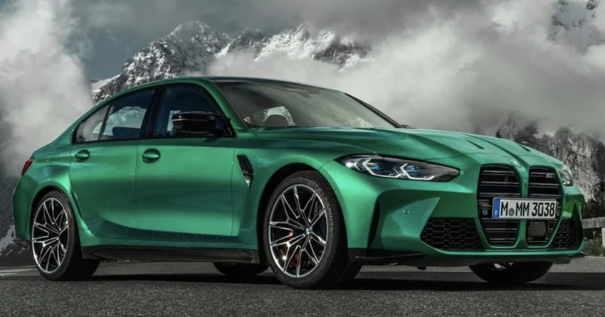 BMW M3 2022 thiết kế nổi bật từ phần đầu xe. Ảnh: Hotcars. BMW M3 2022 thiết kế nổi bật từ phần đầu xe. Ảnh: Hotcars.