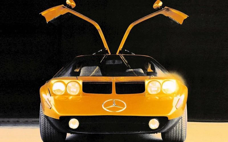 C111 - 1970 trông giống như một chiếc xe ý tưởng, nhưng Mercedes đã chế tạo 16 chiếc C111. Ảnh: Autocar. C111 - 1970 trông giống như một chiếc xe ý tưởng, nhưng Mercedes đã chế tạo 16 chiếc C111. Ảnh: Autocar.