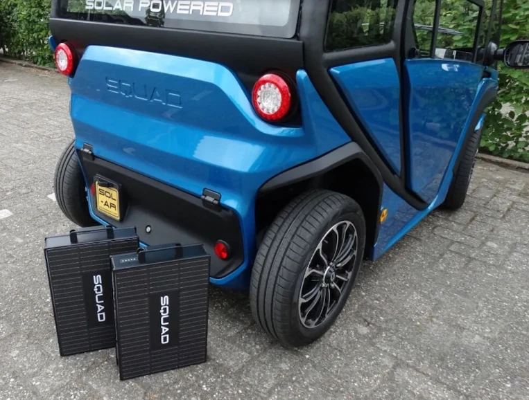 Squad Mobility xe năng lượng mặt trời chạy trong thành phố. Ảnh: Motorbiscuit. Squad Mobility xe năng lượng mặt trời chạy trong thành phố. Ảnh: Motorbiscuit.
