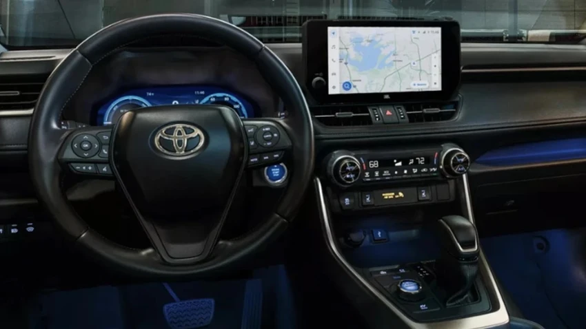 Chế độ xem bảng điều khiển – Toyota RAV4 2023 có màn hình thông tin giải trí cỡ lớn. Ảnh: Motorbiscuit.