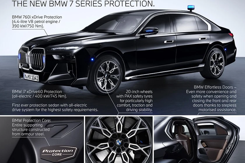 BMW tiết lộ chiếc sedan điện i7 bọc thép đầu tiên. Ảnh: Carbuzz. BMW tiết lộ chiếc sedan điện i7 bọc thép đầu tiên. Ảnh: Carbuzz.