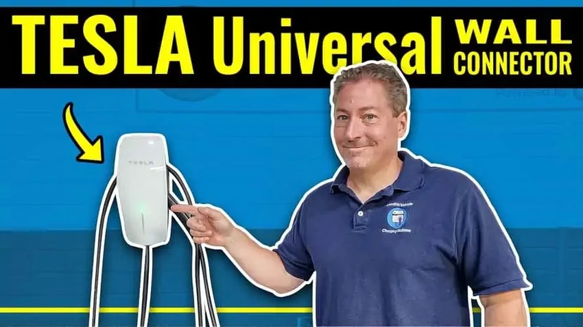 Tesla đã ra mắt bộ sạc gia đình cấp 2 mới có tên là Tesla Universal Wall Connector. Ảnh: Motor 1. Tesla đã ra mắt bộ sạc gia đình cấp 2 mới có tên là Tesla Universal Wall Connector. Ảnh: Motor 1.