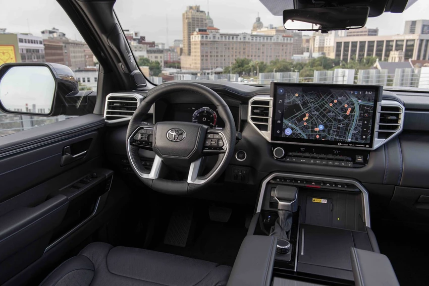 Nội thất của xe Tundra mẫu năm 2024. Ảnh: Autoevolution. Nội thất của xe Tundra mẫu năm 2024. Ảnh: Autoevolution.