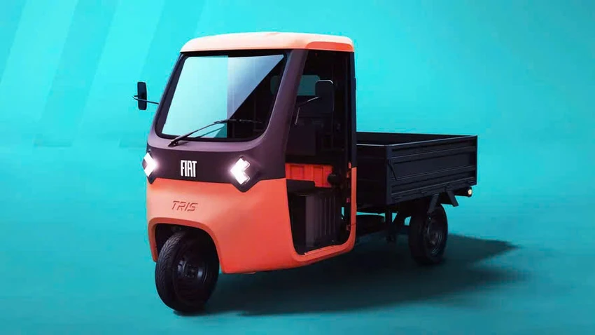 Chiêm ngưỡng chiếc xe tải ba bánh nhỏ bé phù hợp giao hàng trong thành phố.jpg
