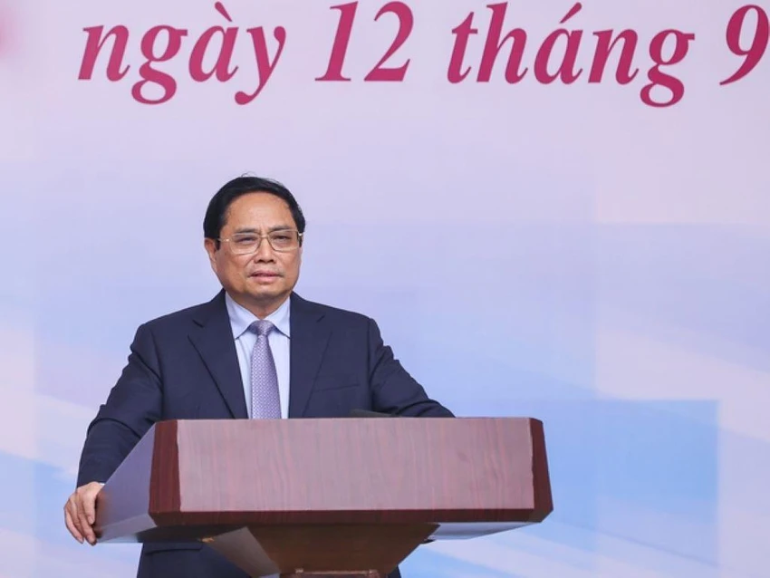 Thủ tướng Phạm Minh Chính nhấn mạnh: "Các cân đối lớn của nền kinh tế được bảo đảm". Ảnh: VGP Thủ tướng Phạm Minh Chính nhấn mạnh: "Các cân đối lớn của nền kinh tế được bảo đảm". Ảnh: VGP