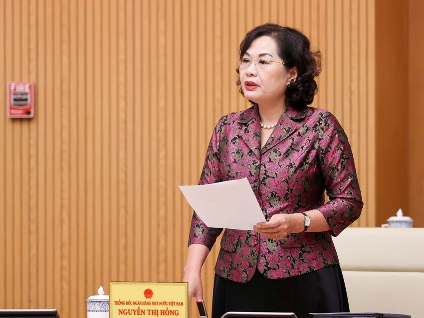 Thống đốc NHNN Nguyễn Thị Hồng: NHNN kiên trì các giải pháp theo mục tiêu ổn định kinh tế vĩ mô. Ảnh: VGP Thống đốc NHNN Nguyễn Thị Hồng: NHNN kiên trì các giải pháp theo mục tiêu ổn định kinh tế vĩ mô. Ảnh: VGP