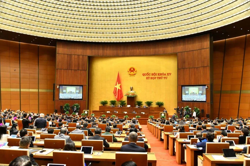 Kỳ họp thứ 4, Quốc hội khóa XV đã khai mạc sáng nay. Ảnh: TT Kỳ họp thứ 4, Quốc hội khóa XV đã khai mạc sáng nay. Ảnh: TT