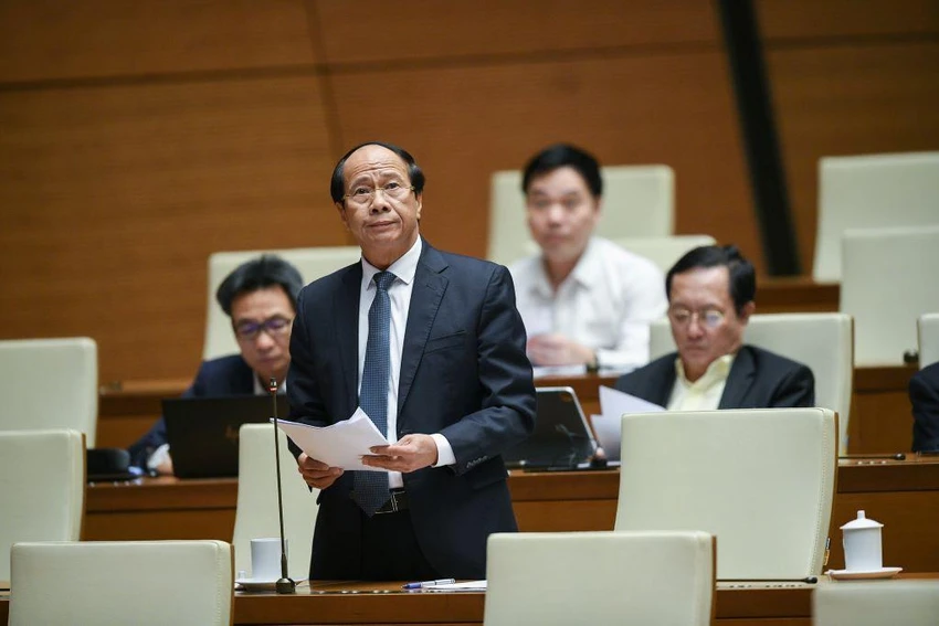 Phó Thủ tướng Lê Văn Thành giải trình thêm trước Quốc hội sáng 4-11. Ảnh: QH Phó Thủ tướng Lê Văn Thành giải trình thêm trước Quốc hội sáng 4-11. Ảnh: QH