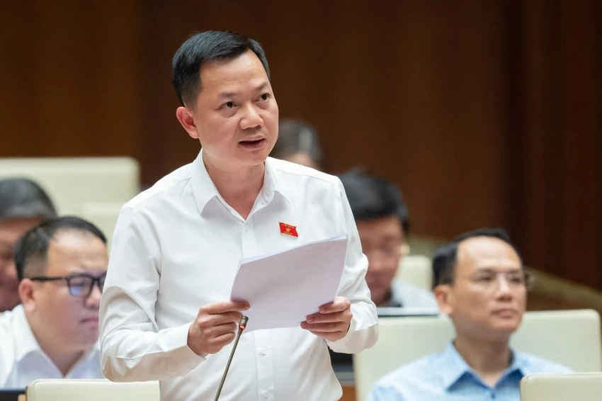 ĐB Trịnh Xuân An phát biểu chiều 31-5. Ảnh: QH ĐB Trịnh Xuân An phát biểu chiều 31-5