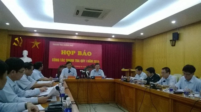 Họp báo Thanh tra Chính phủ sáng 11/4 Họp báo Thanh tra Chính phủ sáng 11/4