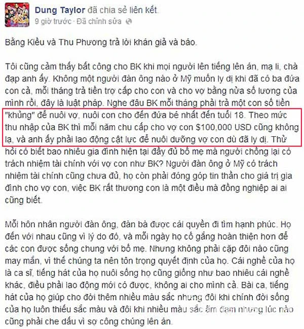 Bằng Kiều, Thu phương, Dũng Taylor, 2 tỷ
