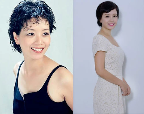 Nghệ sĩ Chiều Xuân dường như không khác so với thời còn trẻ. Không còn đôi mươi nhưng diễn viên nổi tiếng vẫn thử nghiệm cách trang điểm trẻ trung với tông hồng cánh sen. Chieu-Xuan-2-4574-1402980831.jpg