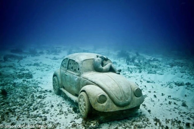 Vẻ độc đáo của bào tàng dưới nước Cancun ảnh 7 Vẻ độc đáo của bào tàng dưới nước Cancun ảnh 7