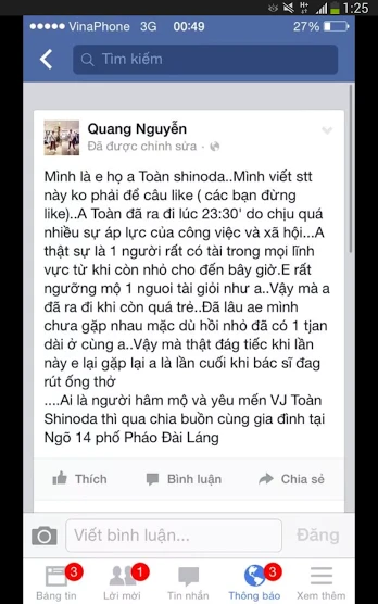 Hot vlogger Toàn Shinoda nổi tiếng đột ngột qua đời ảnh 4