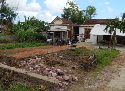 Phần đất hai anh em tranh chấp.Ảnh: Đức Hùng dat-500-6640-1412068967.jpg