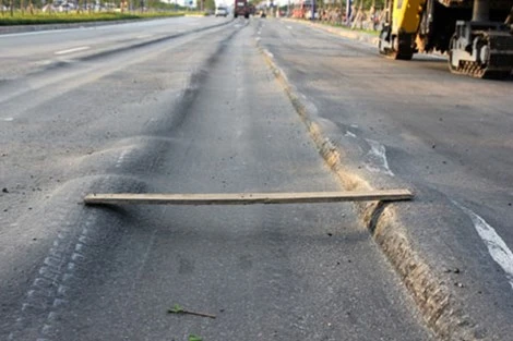 Chưa tìm ra nguyên nhân hằn lún trên quốc lộ ảnh 1