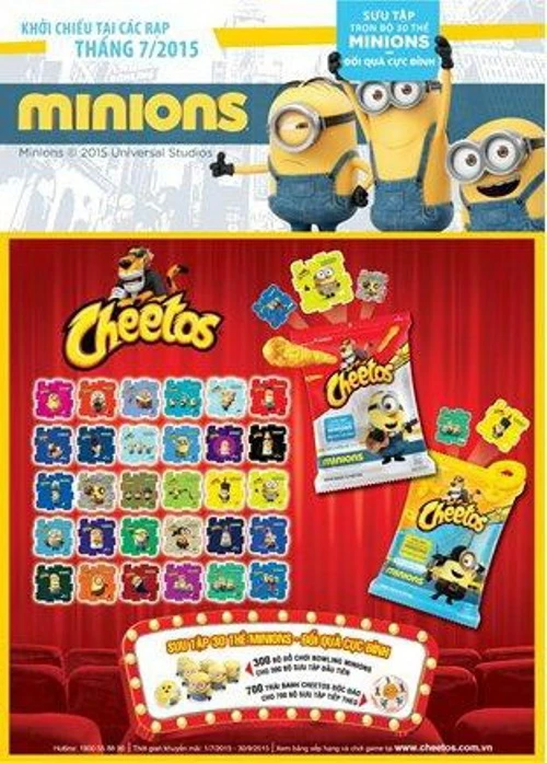 Sưu tập thẻ Minions, vui hè cùng Snack Cheetos ảnh 1 Sưu tập thẻ Minions, vui hè cùng Snack Cheetos ảnh 1