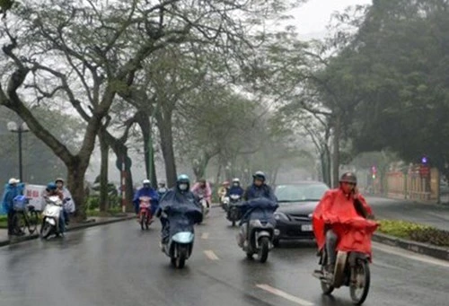 Không khí lạnh lan rộng, nhiệt độ Hà Nội giảm sâu ảnh 1 Không khí lạnh lan rộng, nhiệt độ Hà Nội giảm sâu ảnh 1