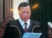 Tòa đang tuyên án ông Đinh La Thăng và các đồng phạm