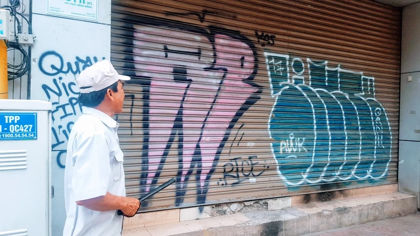 Vẽ graffiti: Nghệ thuật gì mà vô văn hóa thế này! ảnh 3 Vẽ graffiti: Nghệ thuật gì mà vô văn hóa thế này! ảnh 3