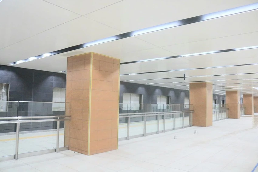 Metro 1: Tầng B1 ga Nhà hát TP đã hoàn thiện cơ bản ảnh 2 NHA-GA-B1