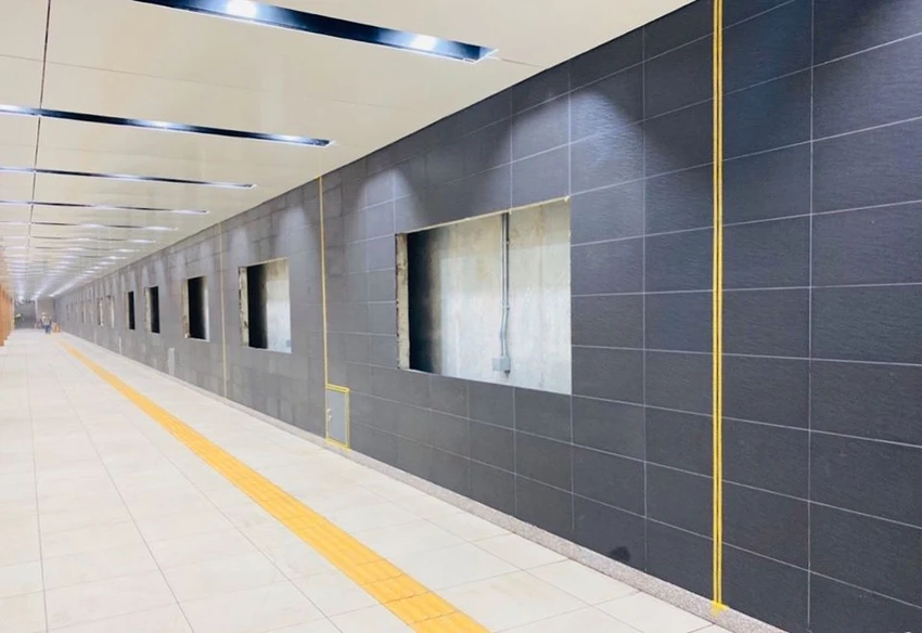 Metro 1: Tầng B1 ga Nhà hát TP đã hoàn thiện cơ bản ảnh 4 NHA-GA-B1