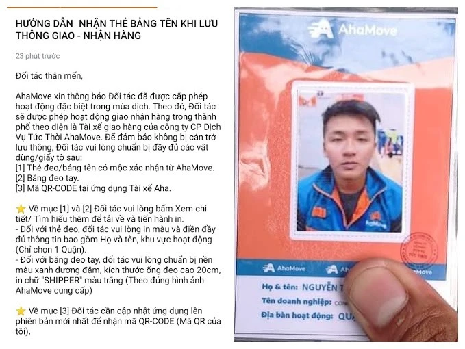 Shipper gặp khó vì 'đỏ mắt' không tìm được tiệm in thẻ nhận diện ảnh 2 Shipper gặp khó vì 'đỏ mắt' không tìm được tiệm in thẻ nhận diện ảnh 2