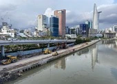 Cận cảnh đường song hành trên đại lộ Võ Văn Kiệt, quận 1