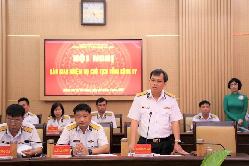 Đại tá Nguyễn Năng Toàn, Phó Tổng giám đốc giữ chức Chủ tịch Tổng công ty Tân Cảng Sài Gòn từ ngày 24-3. Ảnh: CÔNG HOAN. Đại tá Nguyễn Năng Toàn, Phó Tổng giám đốc giữ chức Chủ tịch Tổng công ty Tân Cảng Sài Gòn từ ngày 24-3. Ảnh: CÔNG HOAN.