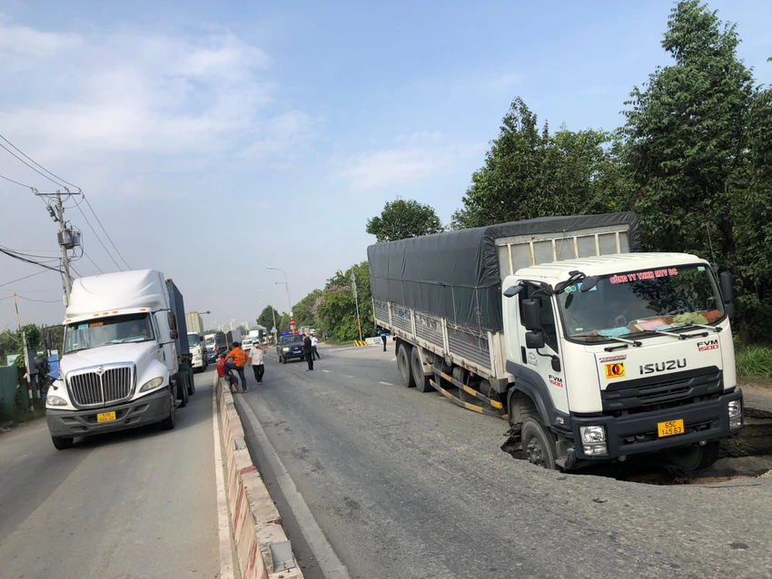 Kẹt xe tại khu vực TP Thủ Đức. Ảnh: ĐT. Kẹt xe tại khu vực TP Thủ Đức. Ảnh: ĐT.