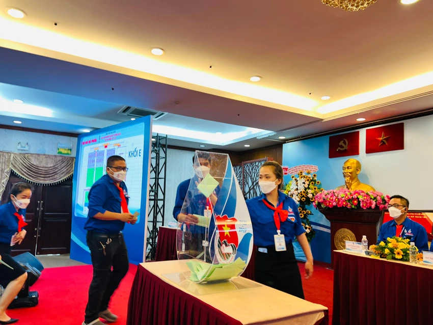 Đại hội Đại biểu Đoàn TNCS Hồ Chí Minh Tổng Công ty Cấp nước Sài Gòn lần thứ IV, nhiệm kỳ 2022-2027. Ảnh: ĐT. Đại hội Đại biểu Đoàn TNCS Hồ Chí Minh Tổng Công ty Cấp nước Sài Gòn lần thứ IV, nhiệm kỳ 2022-2027. Ảnh: ĐT.