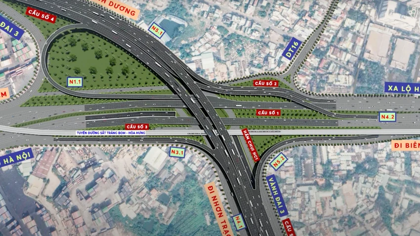 Đơn giá các khu đất dọc vành đai 3 tối thiểu dự kiến 15 triệu đồng/m2- chưa bao gồm chi phí đầu tư hạ tầng kỹ thuật - xã hội. Ảnh: Sở GTVT TP.HCM cung cấp.